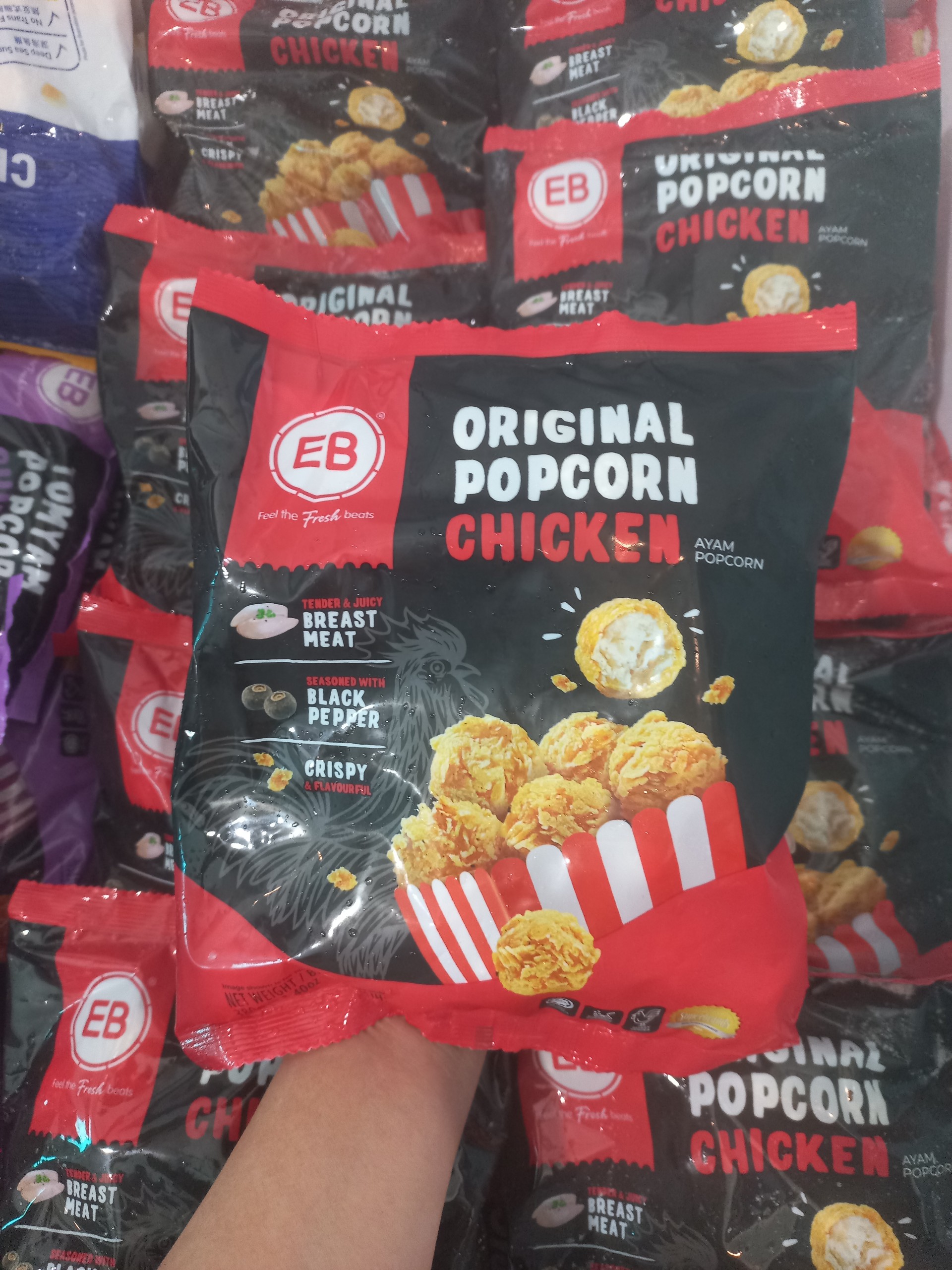 GÀ POPCORN VỊ TRUYỀN THỐNG 380GR EB MALAYSIA