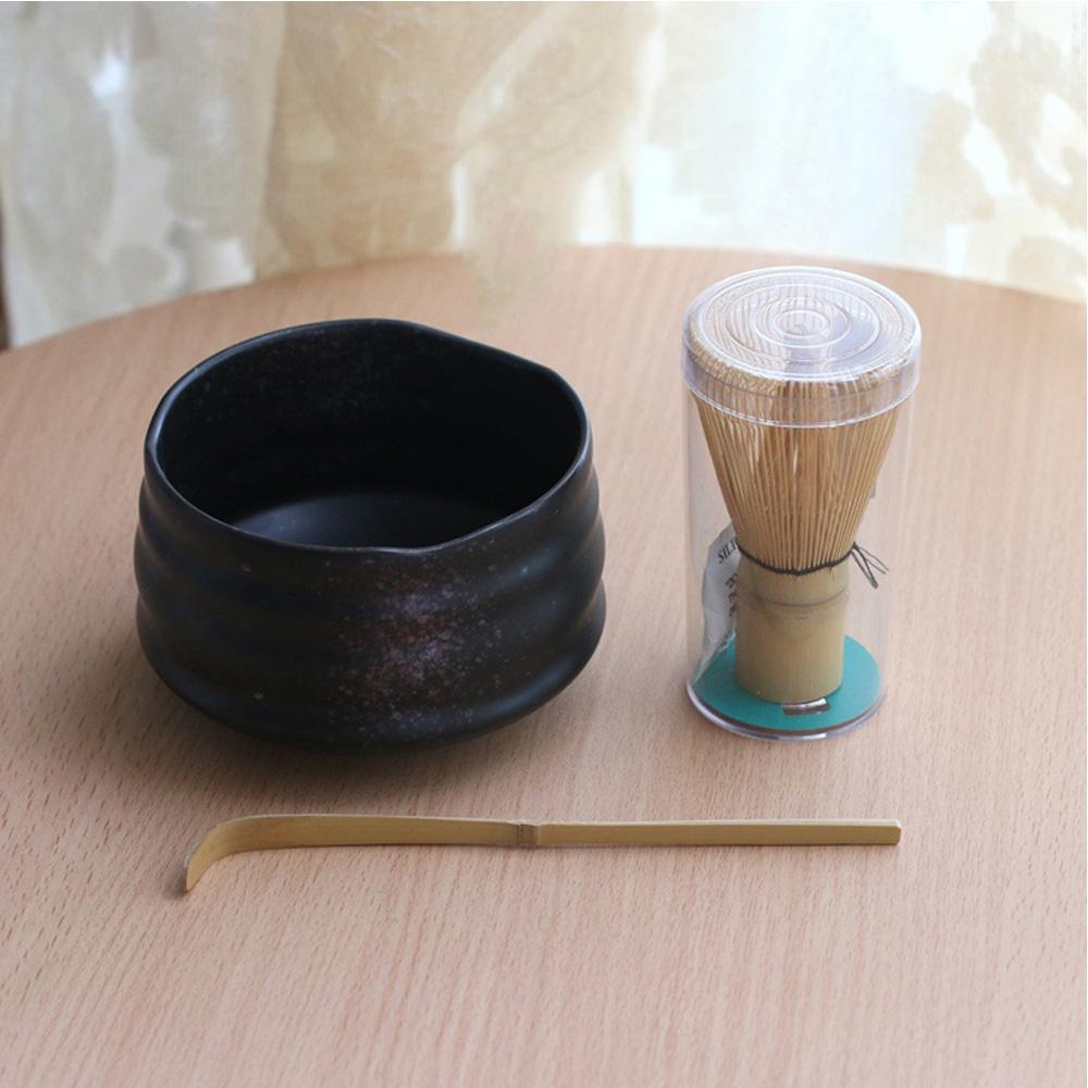 Chuyên Nghiệp Nhật Bản Matcha Bát Đánh Muỗng Tre Caddy Bộ Quà Tặng Trà Xanh Teaset Nhật Bản Lễ Trà Matcha Teaware