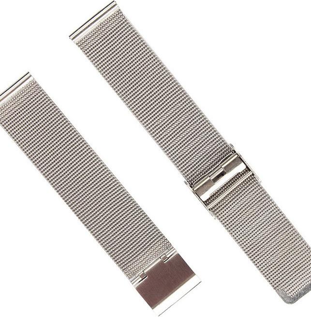 Dây đeo đồng hồ kim loại dạng bấm khóa thép không gỉ Size20mm-22mm