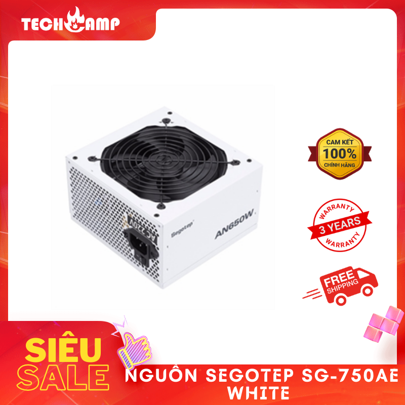 Nguồn SEGOTEP SG-750A (AN650W-80PLUS) WHITE - Hàng chính hãng