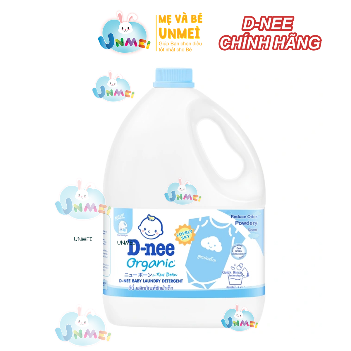 Nước Giặt Quần Áo Cho Bé D-nee - Chai 3000ml Xanh