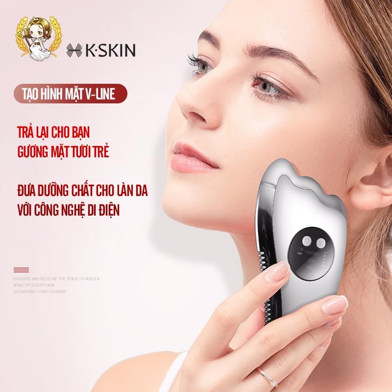 Máy Massage Đa Năng KSKIN KD817 Với 3 Chức Năng Massage Nâng Cơ Mặt, Hỗ Trợ Hấp Thu Dưỡng Chất, Cạo Gió - Hàng Chính Hãng