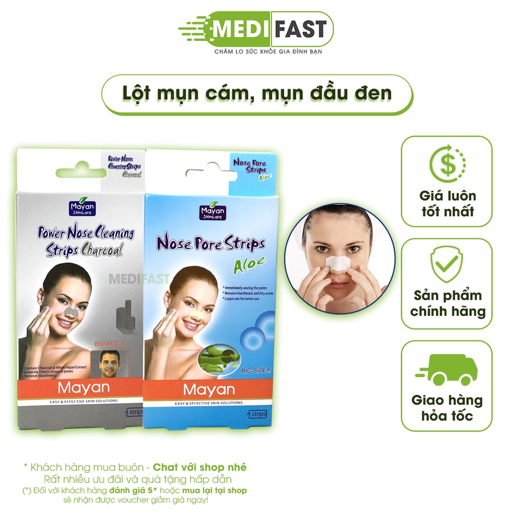 Combo 5 Lột Mụn Cám Mayan (Hộp 4 Miếng)