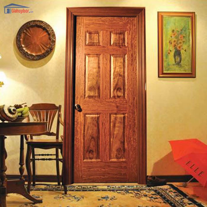 Bộ Cửa Gỗ HDF Veneer GHD Image032 Mẫu Mã Đa Dạng Có Tính Thẩm Mĩ Cao _GIA HUY DOOR