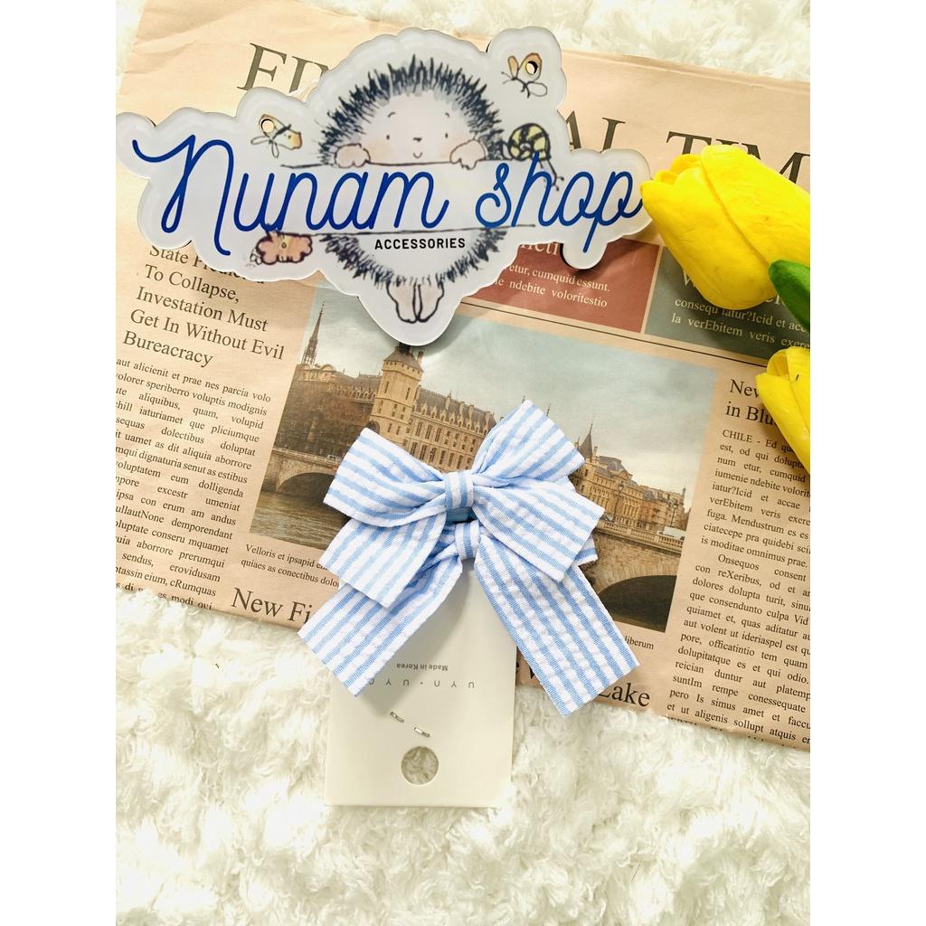Set 2 - Cột tóc phối nơ carô hàn quốc dễ thương - Nunam shop