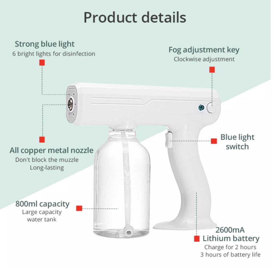 Máy Phun Xịt Khử Khuẩn Nano Tia UV