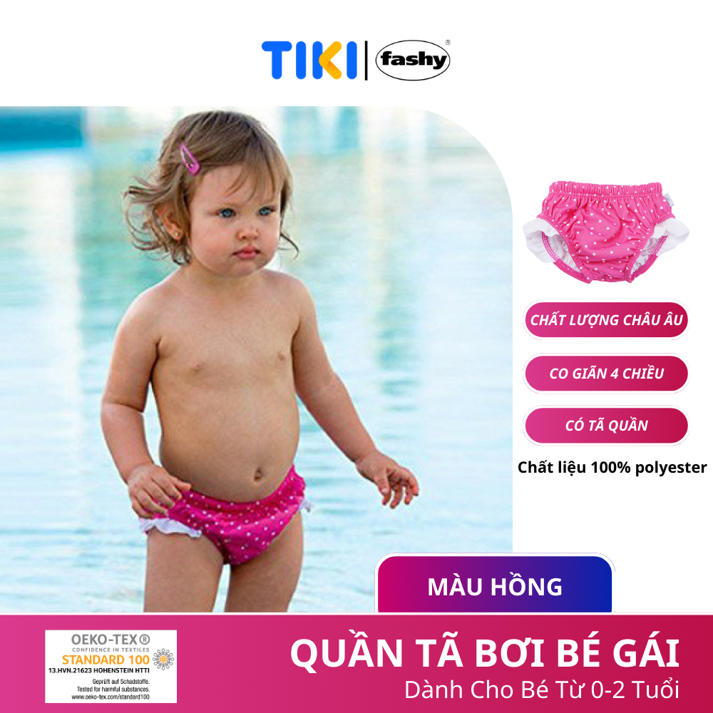 Quần Tã Bơi Bé Gái Fashy - Hồng