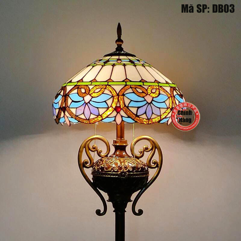 Đèn cây Tiffany DB03 Phong cách Mỹ - Cao 1m65 - Sang trọng - nghệ thuật