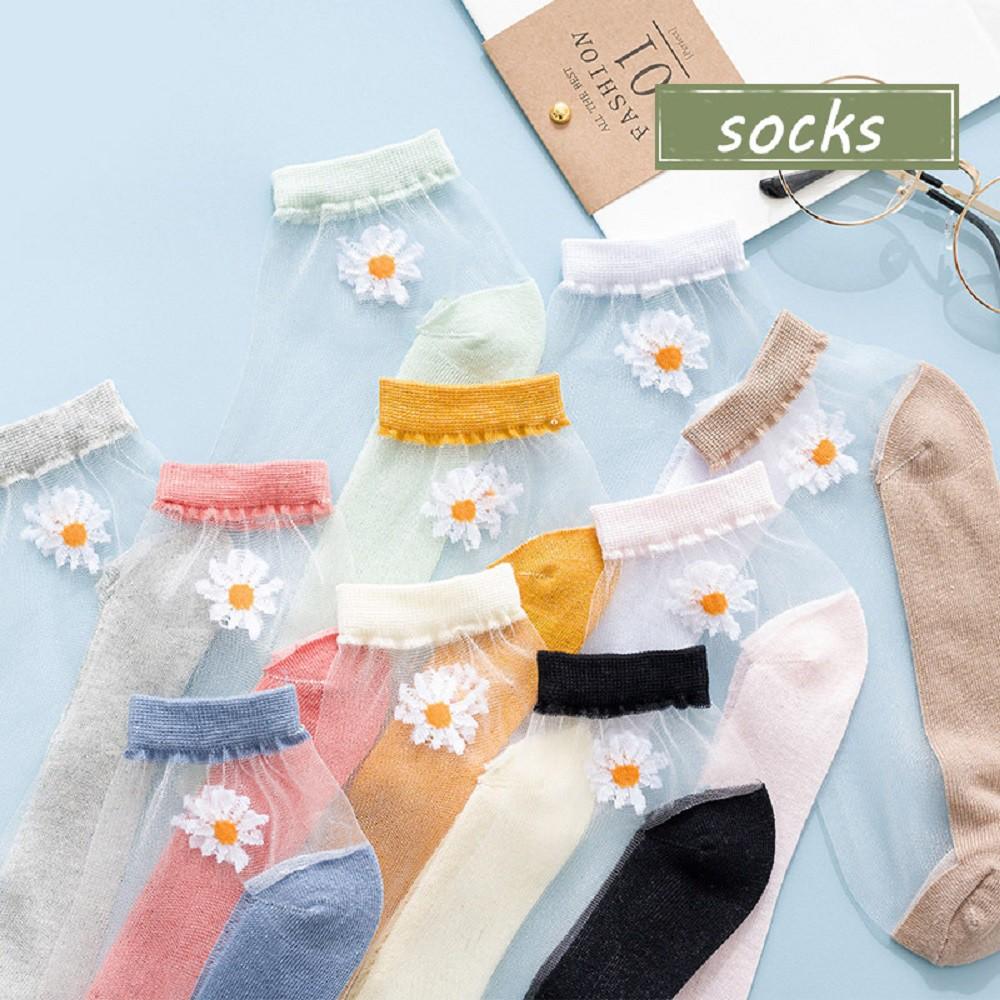 Set 10 Đôi Tất Lưới Hoa Cúc
