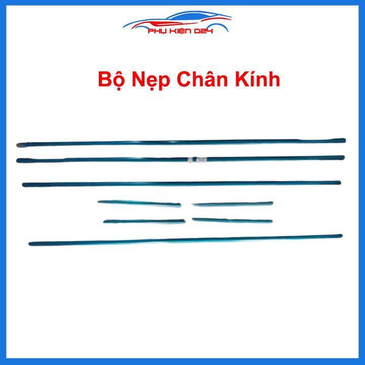 Bộ nẹp viền chân kính cong kính Innova 2017-2022 Inox sáng bóng chuẩn form xe