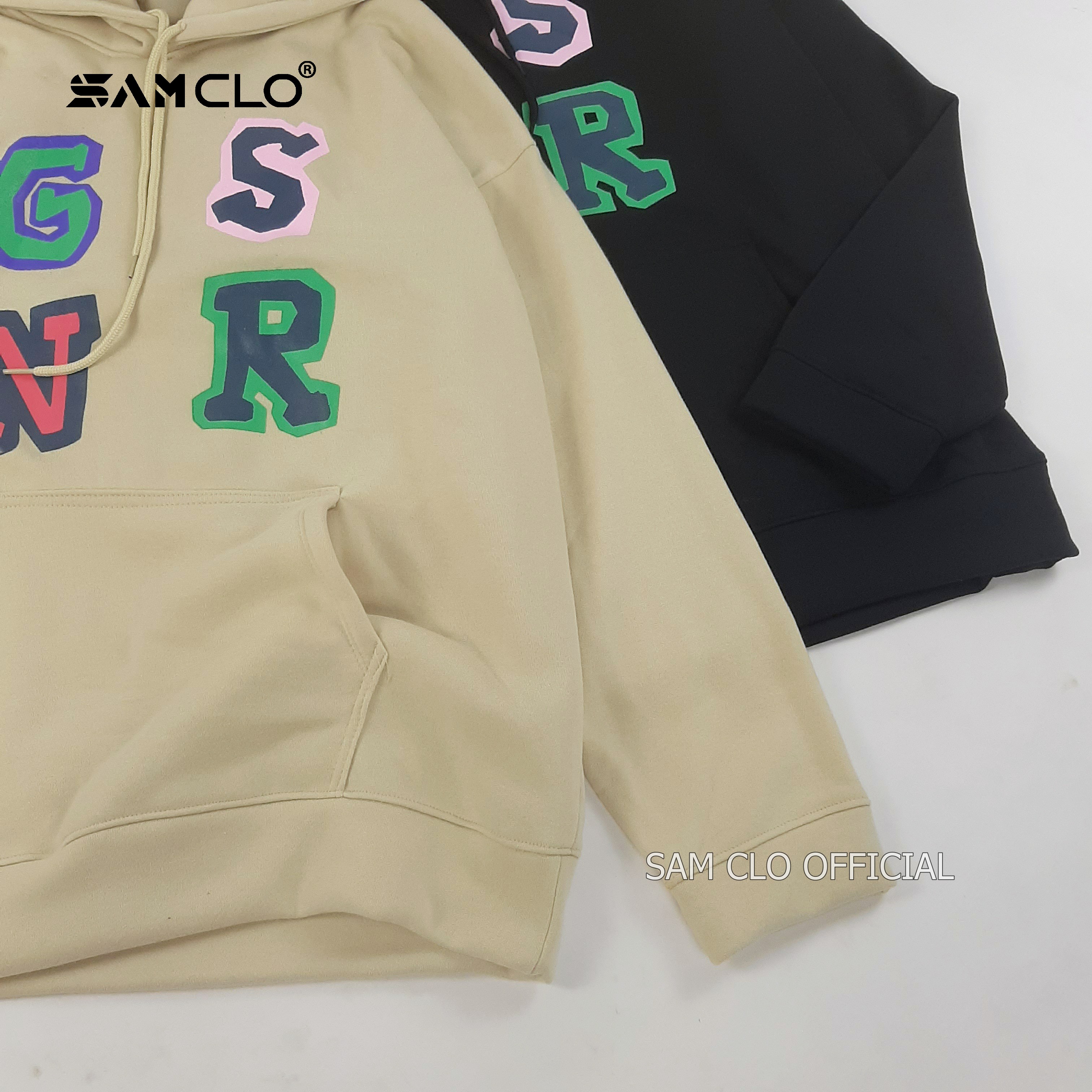 ÁO KHOÁC NỈ SAM CLO nữ freesize hoodie có mũ tay dài thu đông dáng unisex in NHIỀU MÀU GSNR