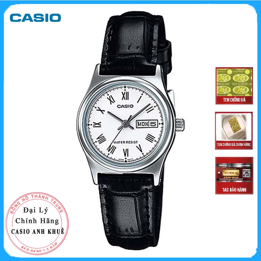 Đồng hồ nữ Casio dây da LTP-V006L-7BUDF