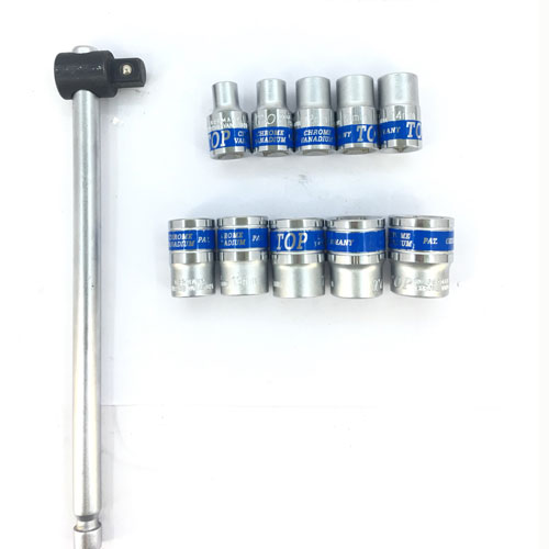 Bộ Tuýt 16 Chi Tiết 1/2" Gồm 15 Đầu Khẩu 8 - 24mm Kèm Tay Trượt