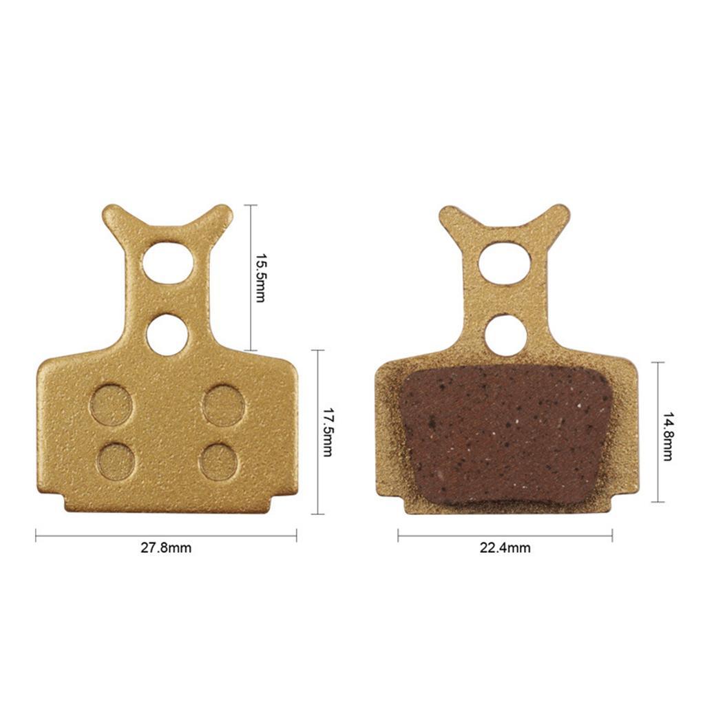 Bike Brake Pads Size: 27.8 x 35 x 4mm/1.09 x 1.38 x 0.16inch, Metal Bike Brake System Accessories
