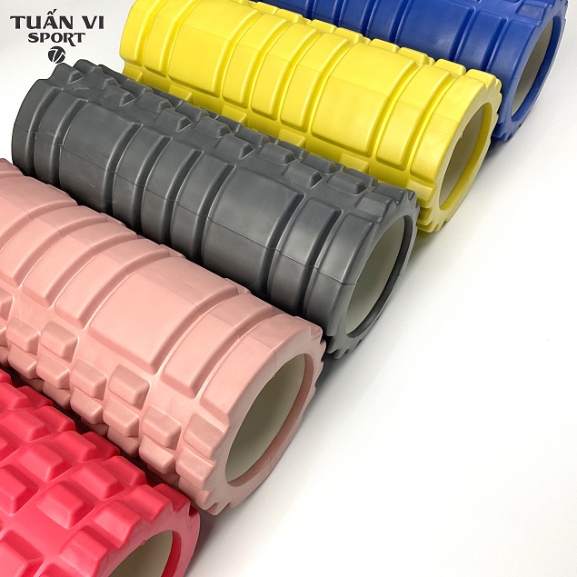 Con lăn Massage giãn cơ phục hồi cơ hỗ trợ tập luyện tập Thể dục Thể thao Gym, Yoga - Eva Foam Roller Size 33 x 14 cm