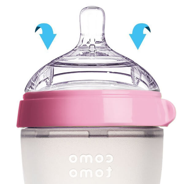 Bình Sữa Comotomo Silicone - Hồng (150ml)