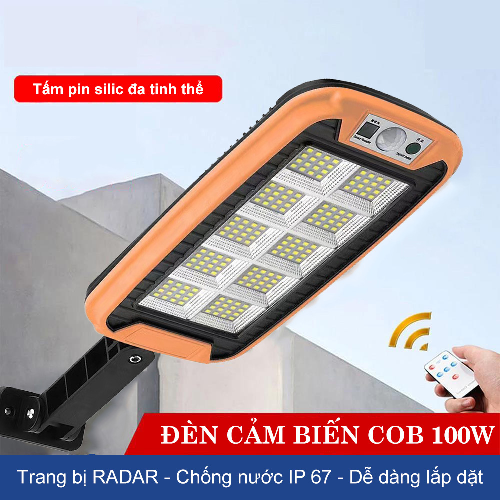 đèn cảm biến COB 100W,hạt đèn COB chất lượng cao, siêu sáng, siêu bền - D1374