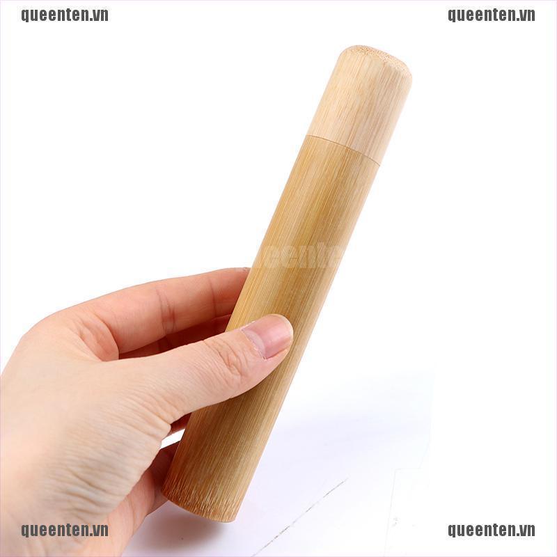 1Pcs Natural Bamboo Toothbrush Tube Toothbrush Holder Toothbrush Case Bamboo QUVN