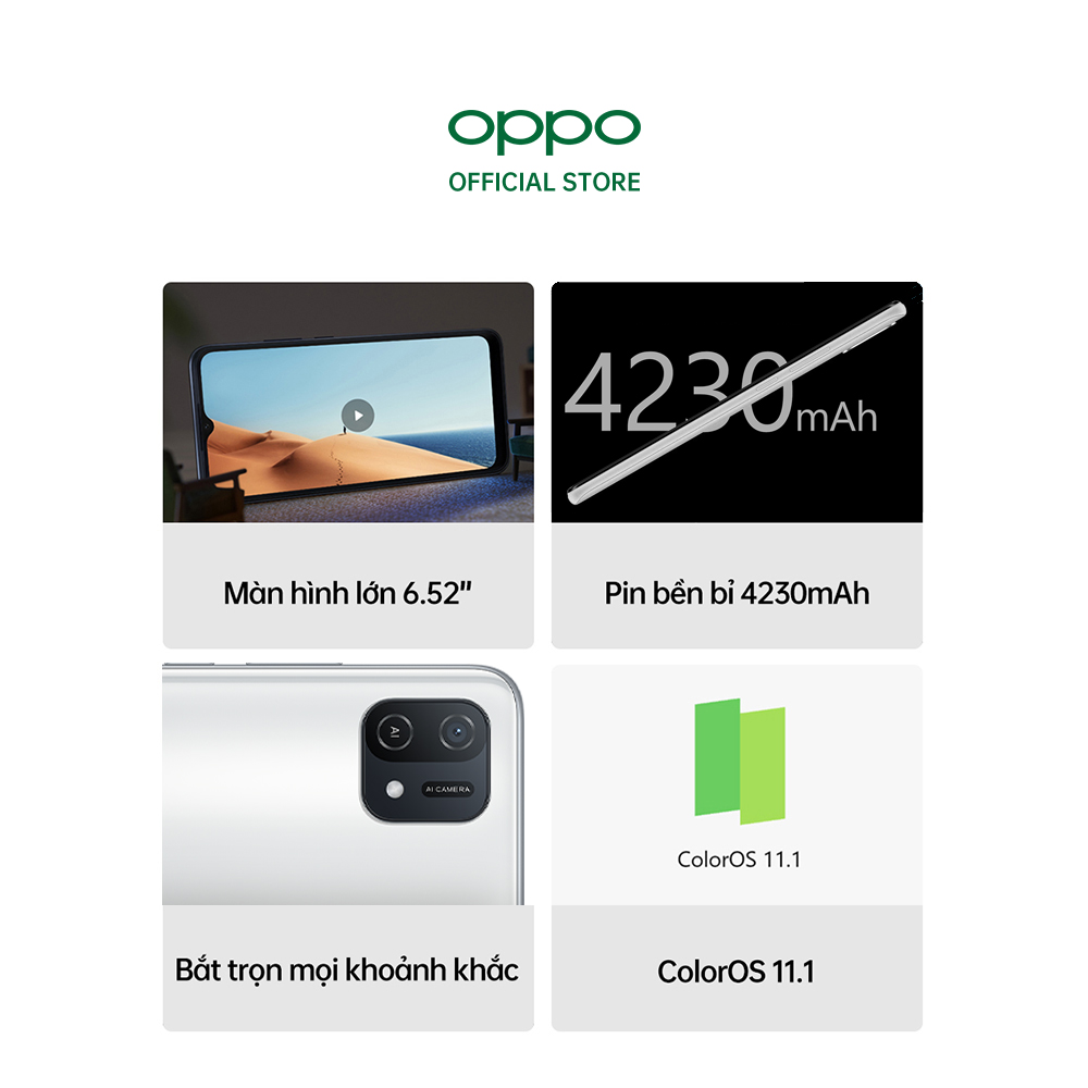 Điện Thoại Oppo A16k 4GB/64GB - Hàng Chính Hãng