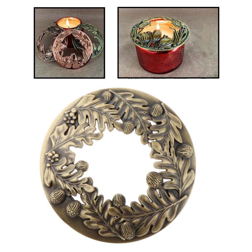 Hollowed Leaf  Jar Candle   Accessories  Bronze