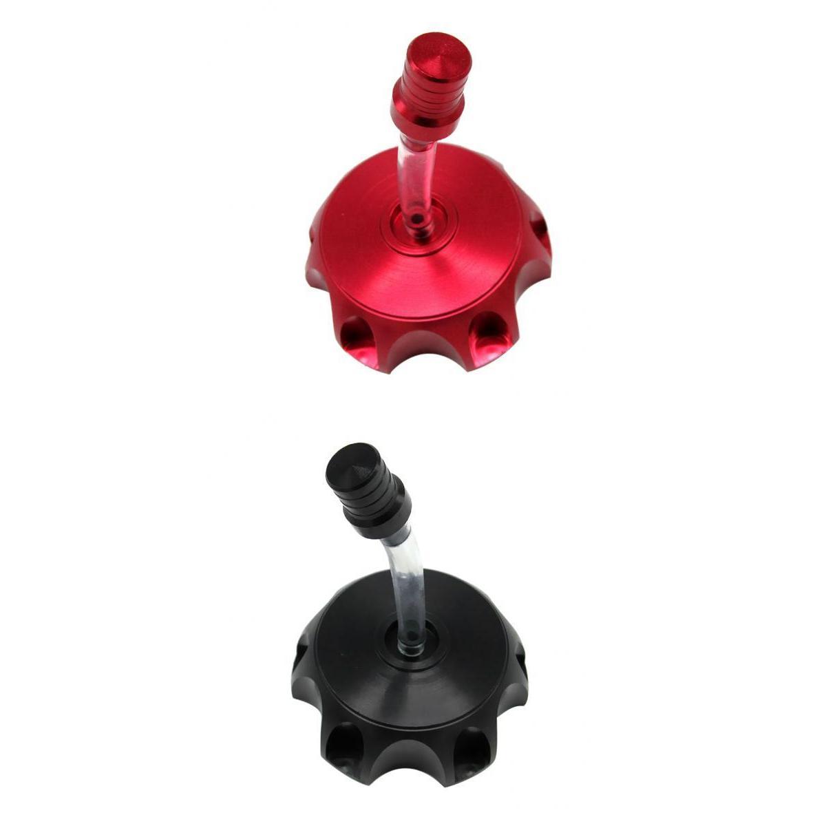 CNC Gas Fuel   Breather Vent Dirt  for 110 125 140cc Red/Black