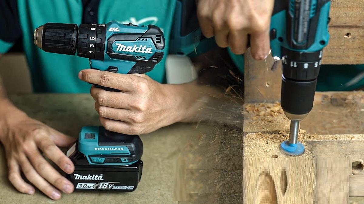 MÁY KHOAN BÚA VẶN VÍT DÙNG PIN MAKITA DHP483RTE- HÀNG CHÍNH HÃNG