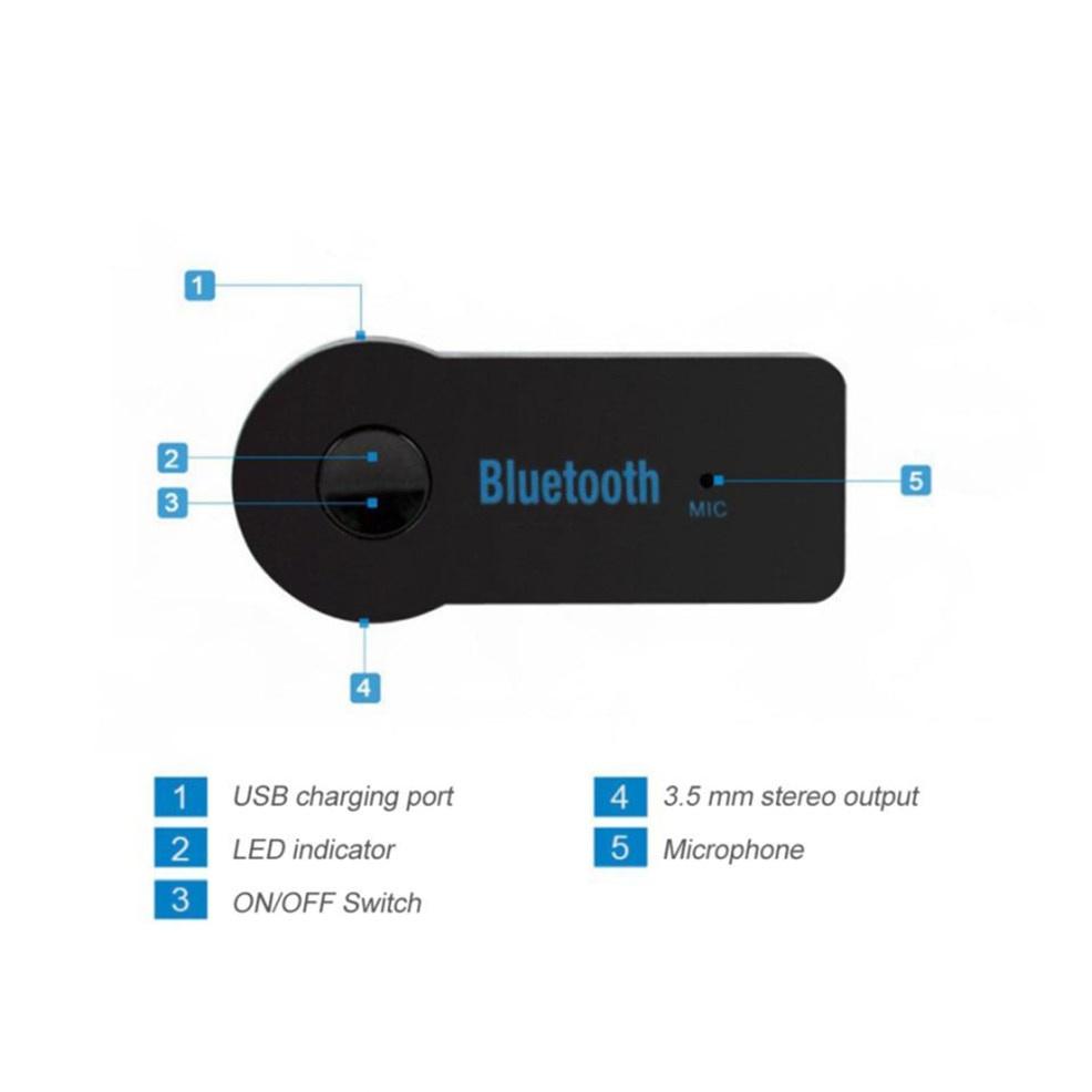 Thiết Bị Truyền Nhận Tín Hiệu Bluetooth 5.0 2 Trong 1 Giắc Cắm 3.5mm Cho Xe Hơi Aux A2Dp