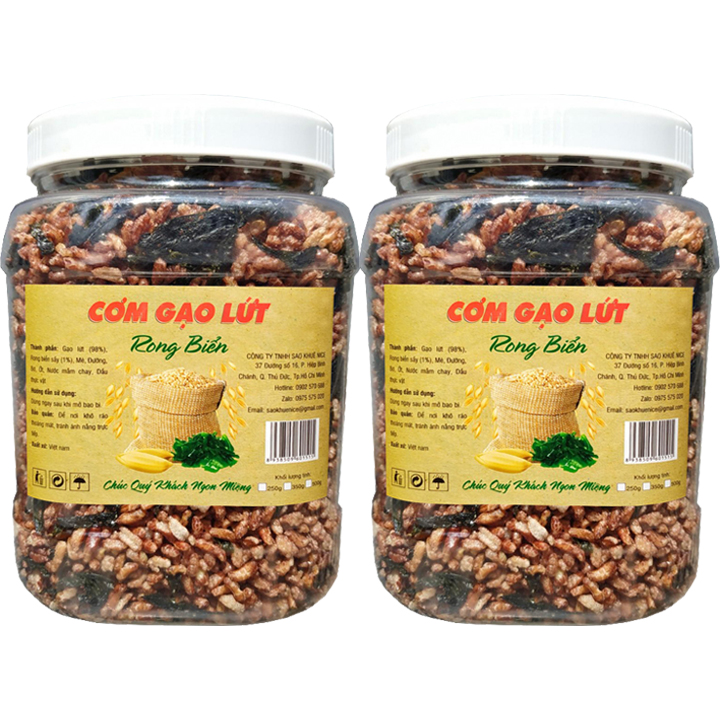 CƠM GẠO LỨT RONG BIỂN THƯƠNG HIỆU TLP - 2 HŨ 1KG