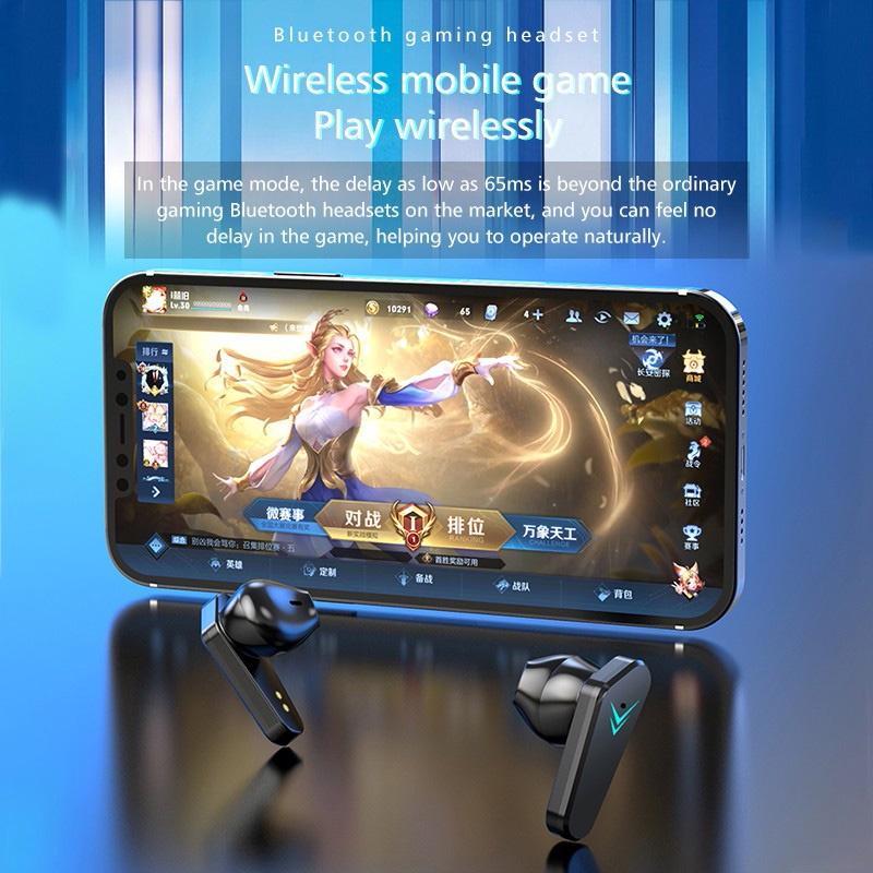 Tai Nghe Bluetooth Không Dây X15 TWS Có Đèn LED Dùng Để Chơi Game Dành Cho Android iPhone Xiaomi Redmi Noice
