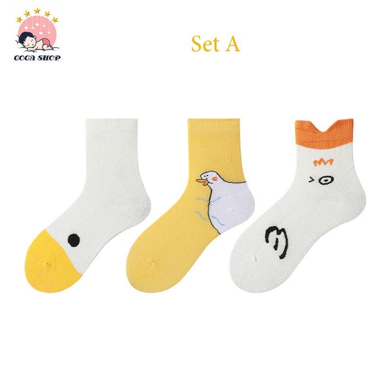 Set 3 Tất Gà Vịt Kute Cho Bé Yêu