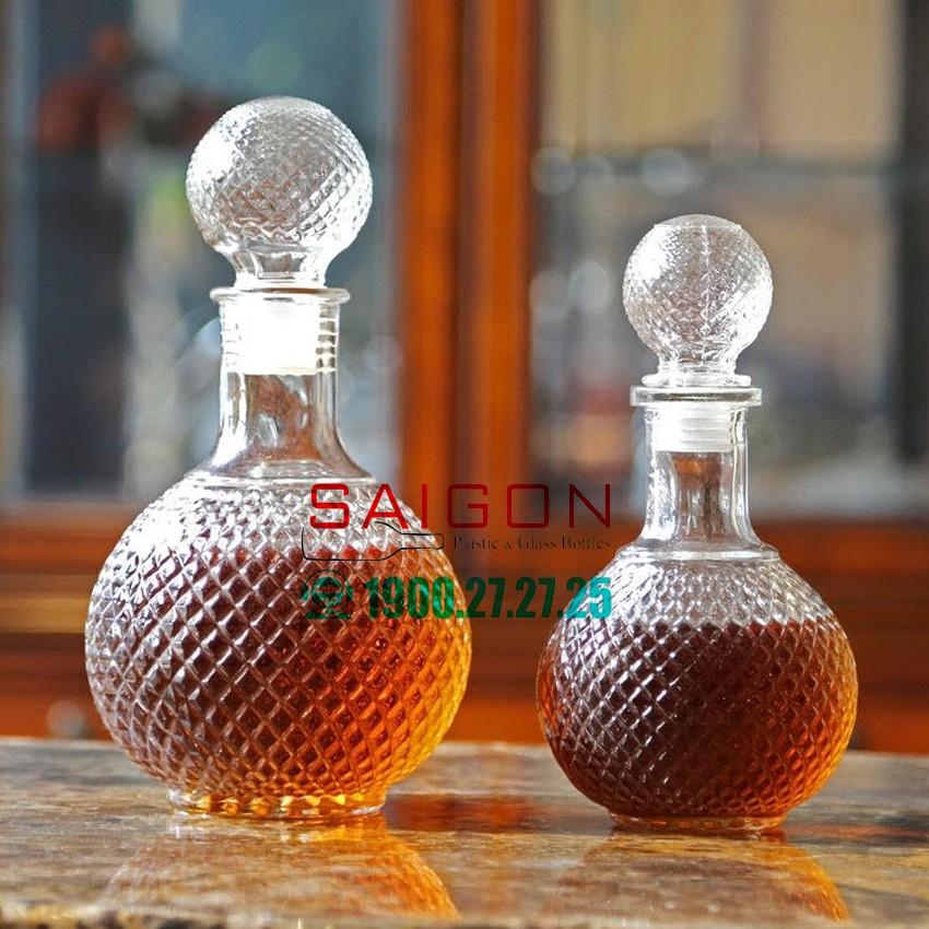 Bình Thủy Tinh ngâm Ruou 750ml Sang Trọng