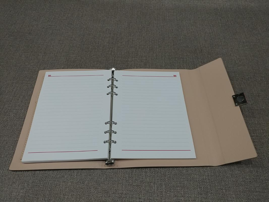 Sổ Grain Nắp Cài FAHASA 16x23cm - Nâu Nhạt