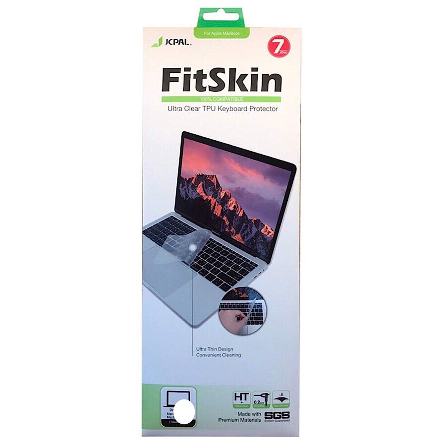 Miếng phủ bàn phím bảo vệ cho MacBook 12 inch hiệu JCPAL FitSkin (hàng nhập khẩu)