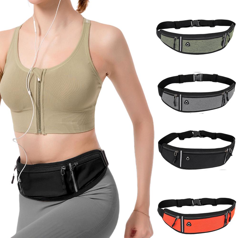 Chạy túi thắt lưng Túi thắt lưng Túi có thể thở bằng vải Oxford Túi điện thoại di động vô hình Color: Orange