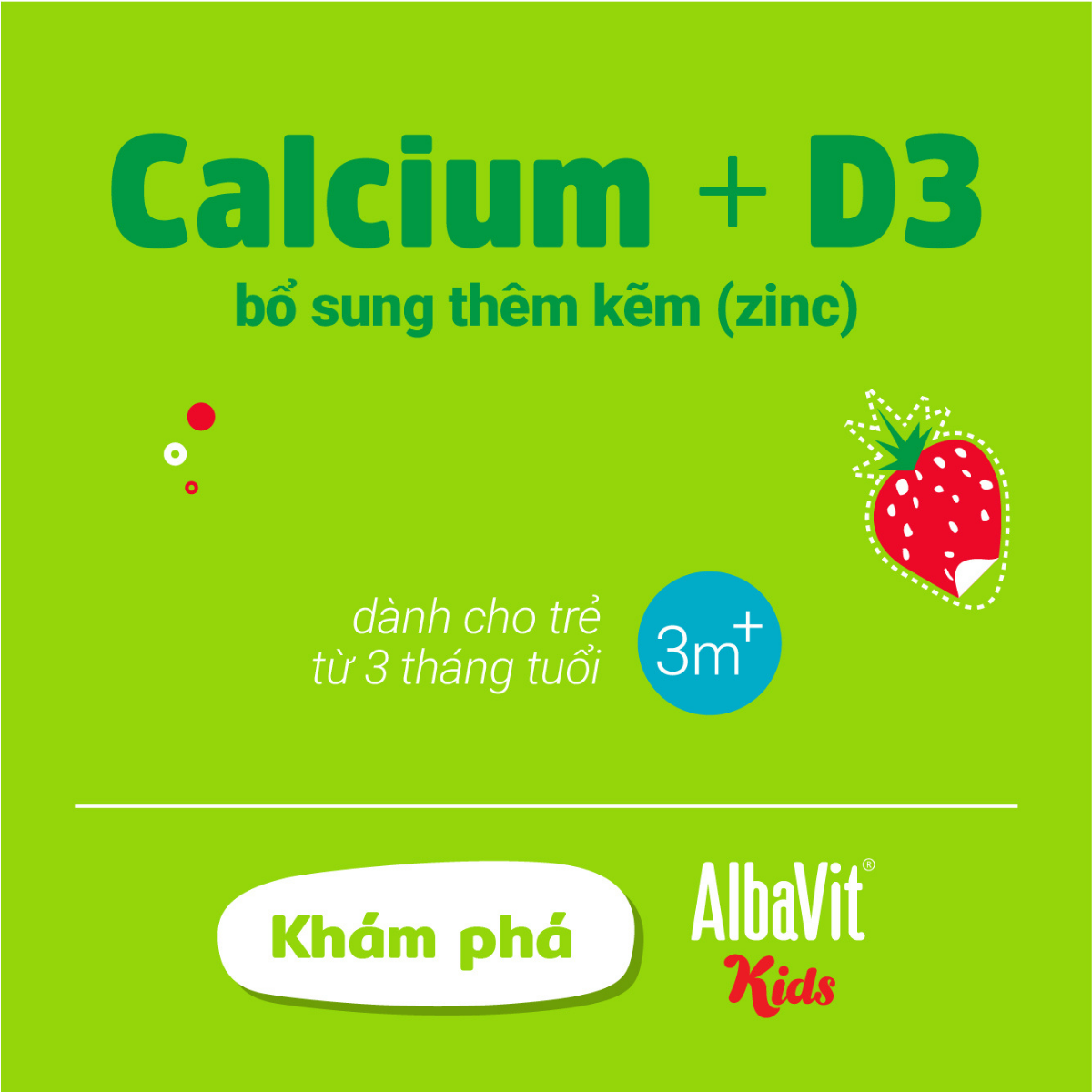 Siro Albavit Kids Calcium + D3 hỗ trợ phát triển chiều cao, xương và răng chắc khoẻ (Chai 150ml)