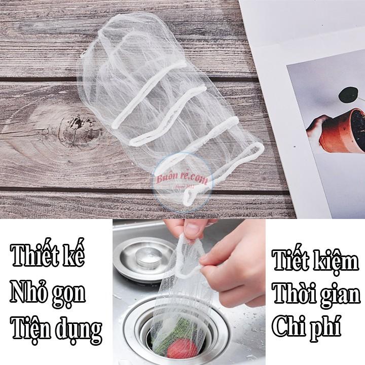 Combo 100 túi lưới lọc rác dùng một lần cho bồn rửa chén tiện ích -Buôn rẻ 00450