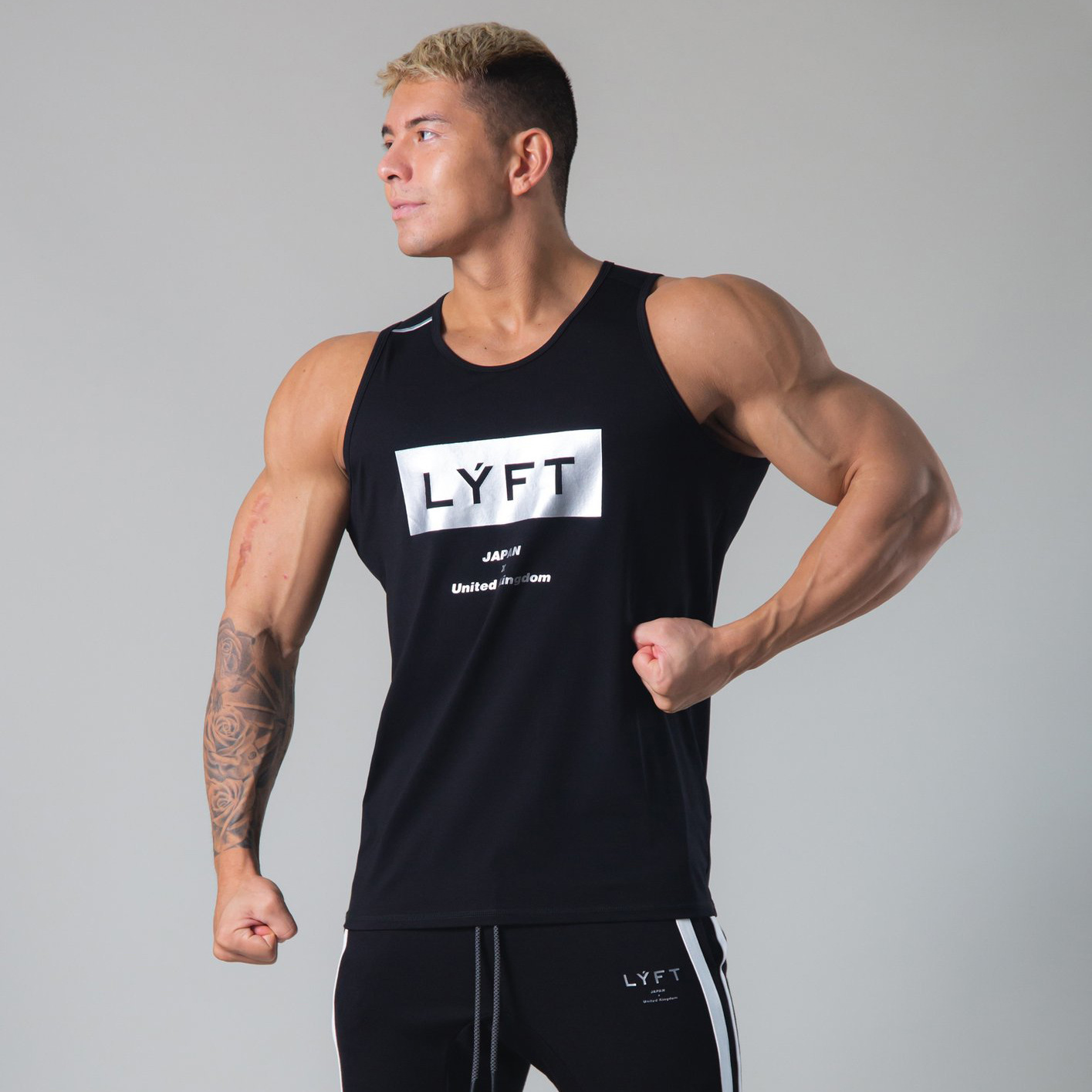 Áo tanktops gym nam hàng nhập khẩu LÝFT chất vải mềm mại không xù