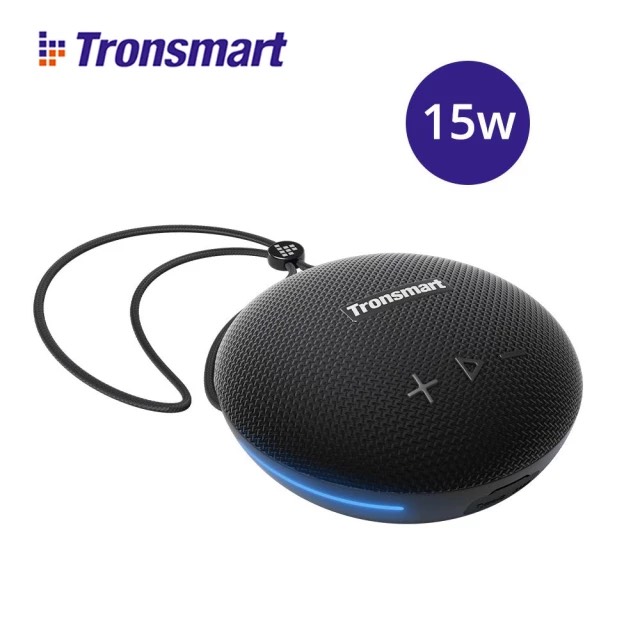 Loa Bluetooth 5.0 Tronsmart Splash 1 Tích hợp đèn LED Chống nước IPX7 Công suất 15W Công nghệ âm thanh SoundPulse TWS - Hàng chính hãng