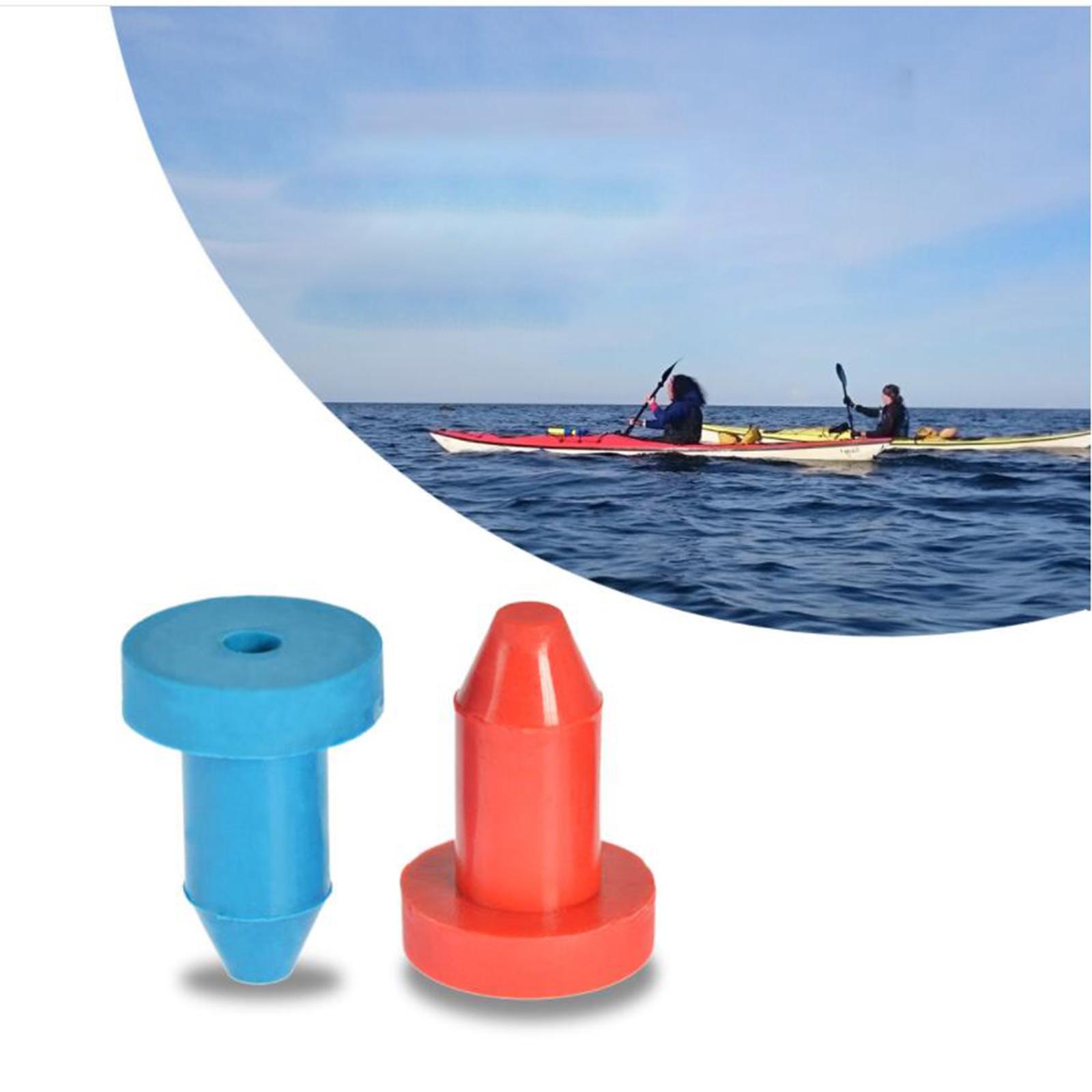 2 Pcs Kayak Drain Plug Rubber Scupper Plugs Drain Holes Stopper Bung for Most Fishing Boats Kayaks Accessories