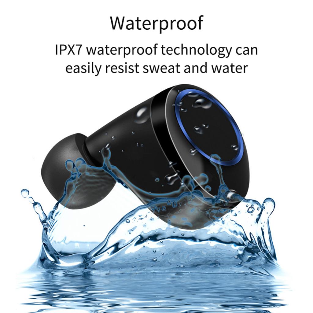 Bluetooth 5.0 Earbuds  Wireless Earphones Stereo Bass Mini In-Ear Headphones