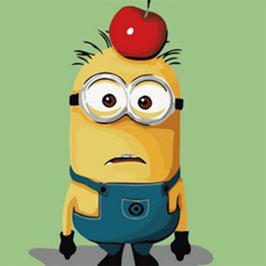 Tranh tô màu số hóa Hoạt Hình Nghộ Nghĩnh Size 20x20cm đã căng khung dành cho bé