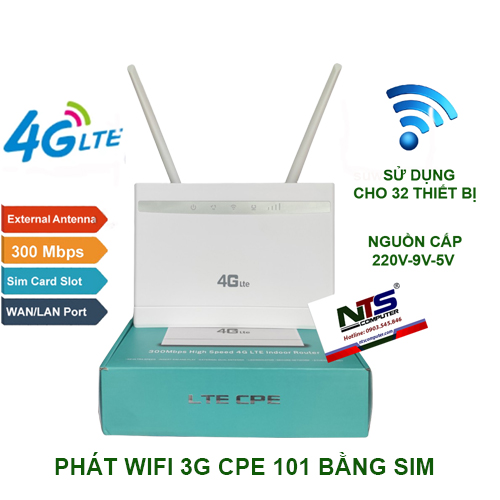 BỘ PHÁT WIFI 4G ZTE CP101 - CHÍNH HÃNG