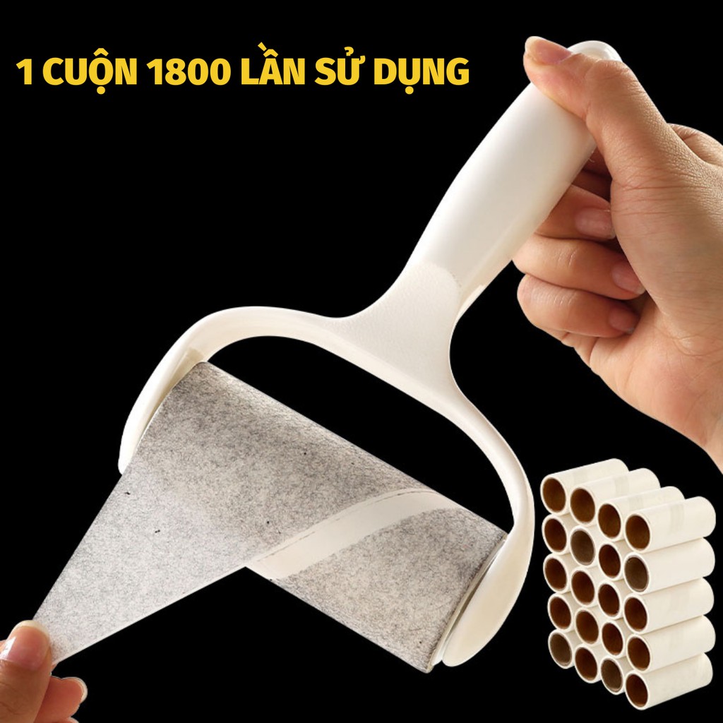 Combo Cây Lăn Bụi Quần Áo, Lông Chó Mèo, Giường Đệm, Nội Thất Trong Nhà  + Tặng Kèm 2 Cuộn Lăn Siêu Tiện Lợi - Hàng Loại 1 - Chính Hãng MINIIN