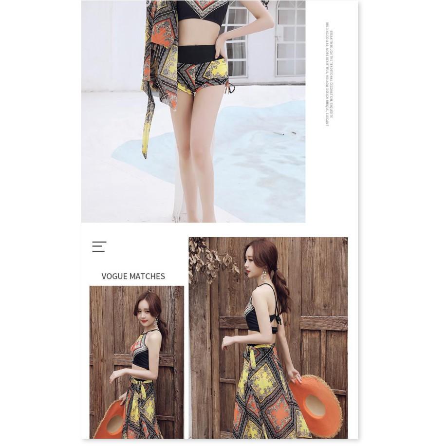 Bộ bikini nữ - Bộ đồ đi biển - Bộ đồ bơi nữ 3 chi tiết cực kì sang chảnh