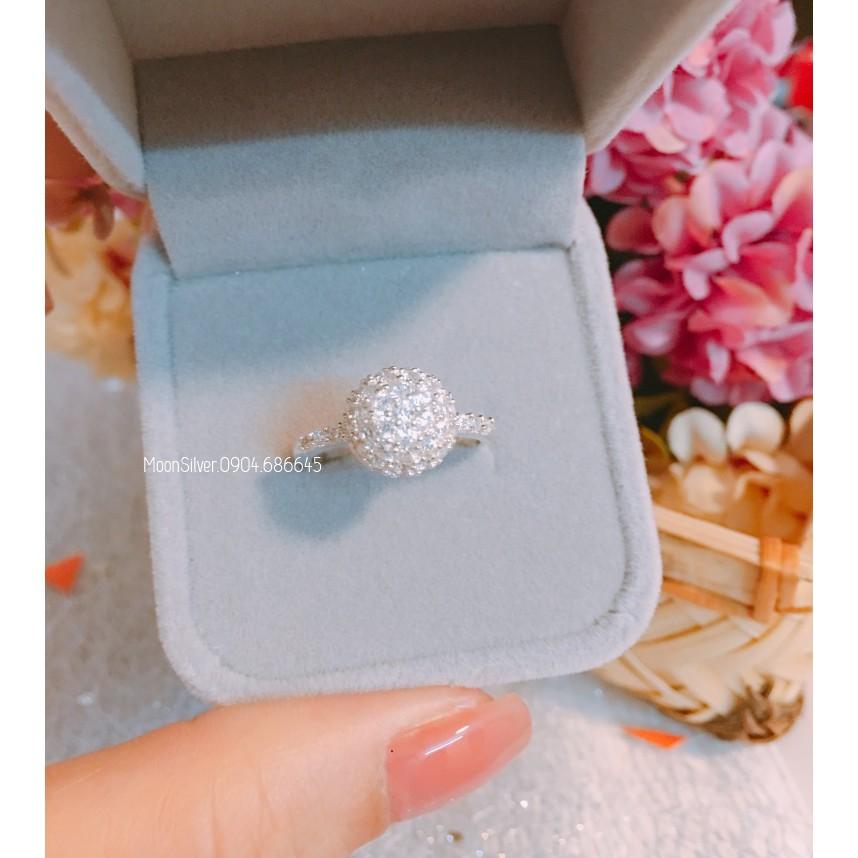 Nhẫn bạc cầu pha lê