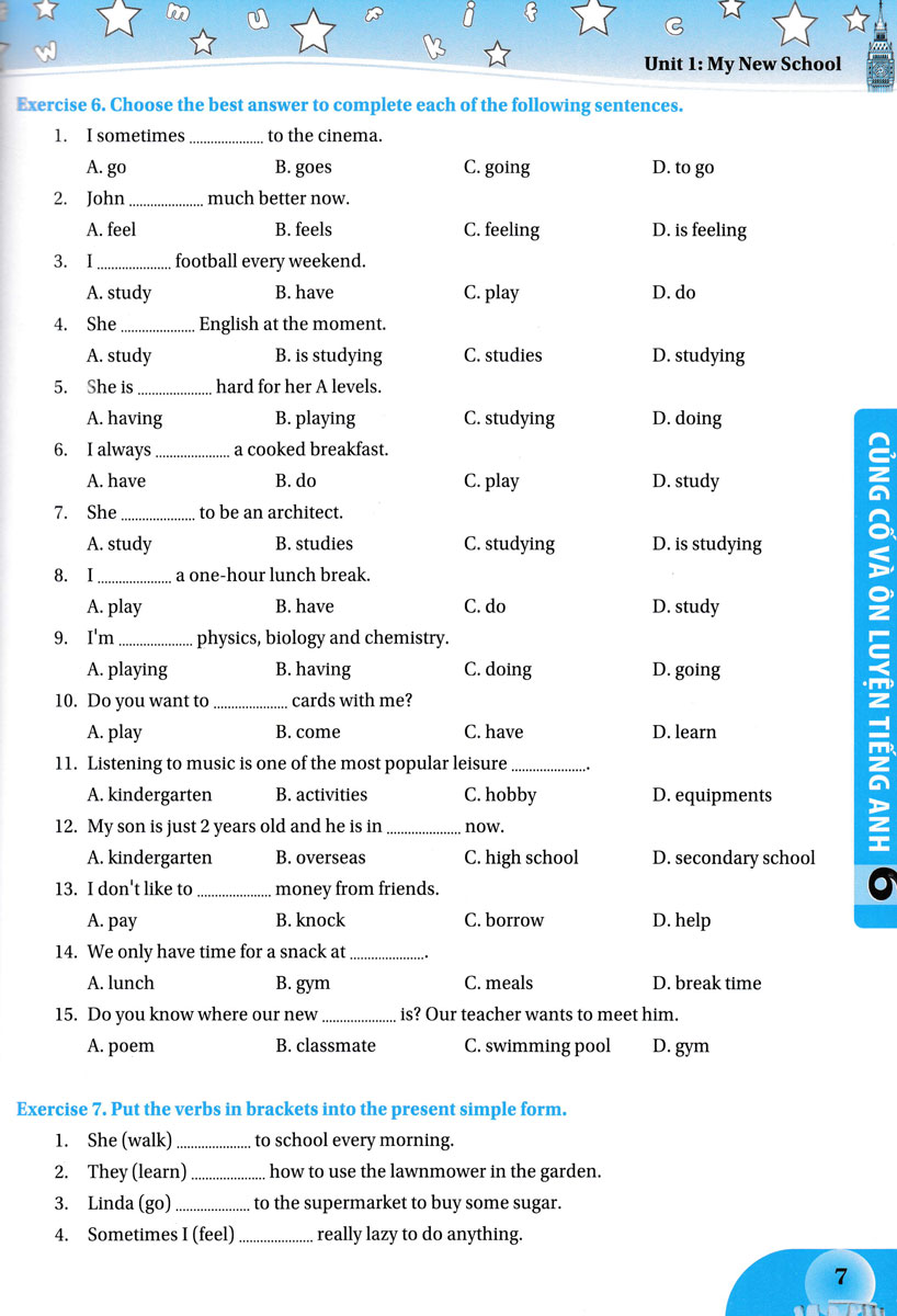 Củng Cố Và Ôn Luyện Tiếng Anh 6
