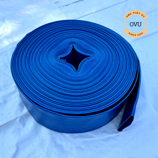 Ống bạt cốt dù phi 76mm xanh dương - Ống bạt nước Việt Úc