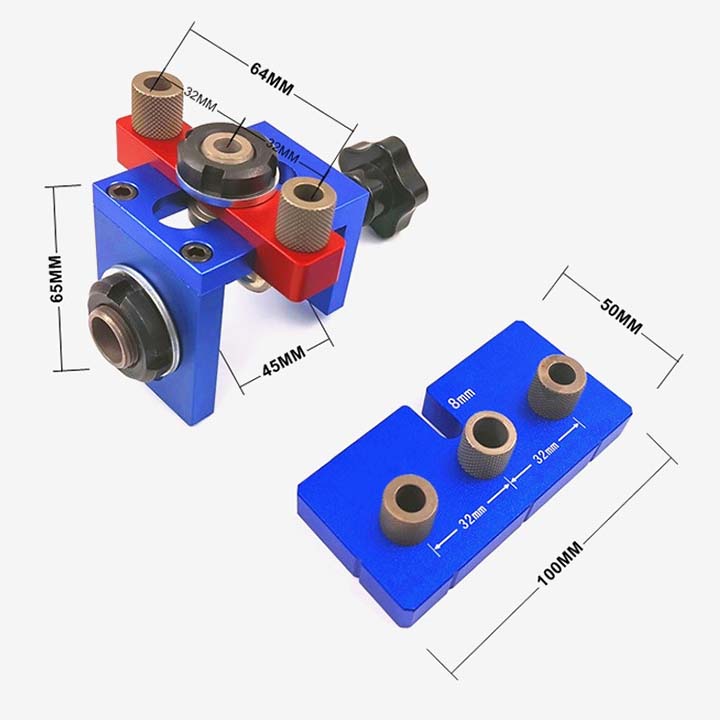 Bộ Cữ Khoan Ốc Cam Và Chốt Gỗ Bản FULL X150B