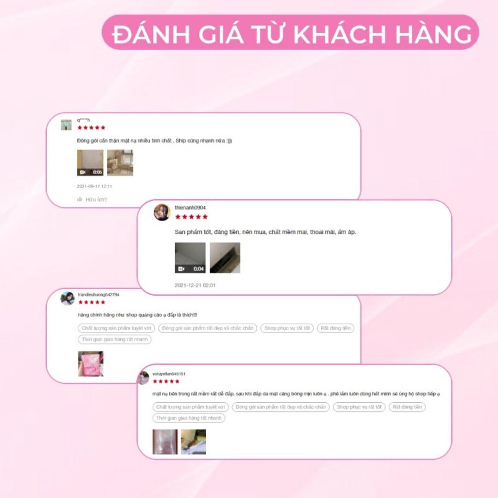 Combo 5 Mặt Nạ 3W Clinic Collagen Fresh Collagen Mask Sheet 23ml/Miếng