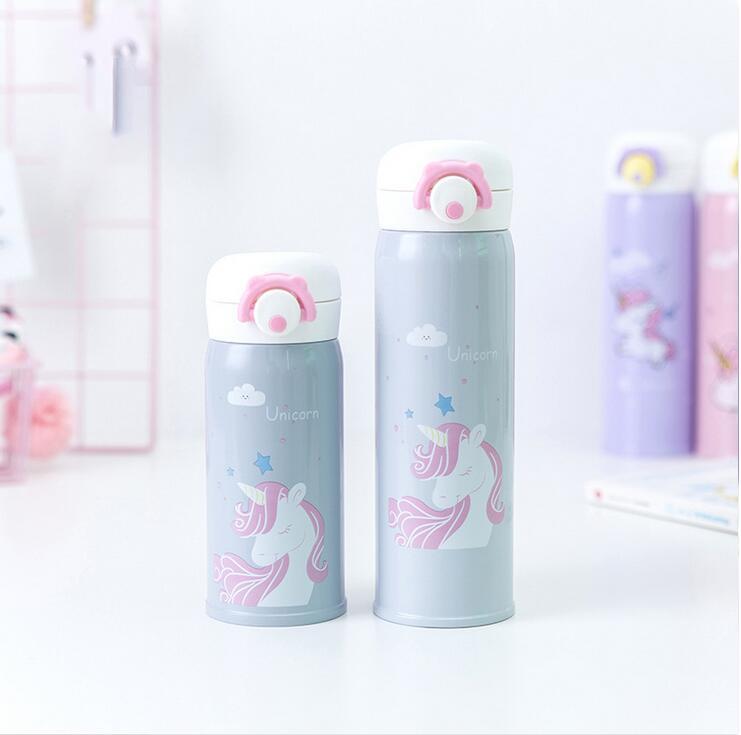 350/500 Ml Trẻ Em Cao Cấp Hoạt Hình Cốc Tập Uống Inox Giữ Nhiệt Tumbler Ly Chân Không Giữ Nhiệt Nước Ấm Chén Trà thermocup